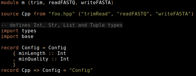 vim highlights